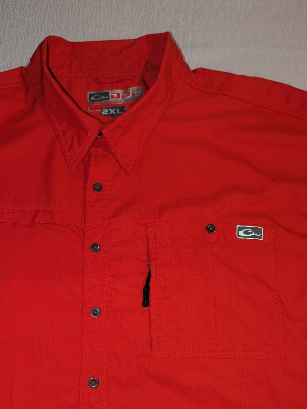 Drake Performance Fishing Short Sleeve Fishing Shirt - Picture 4 of 9